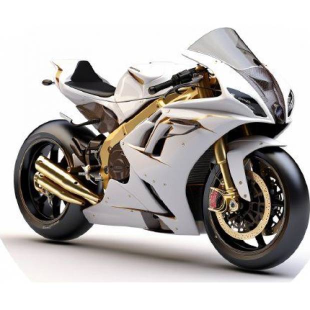 Essbares Papier Rennrad weiß 19,5cm