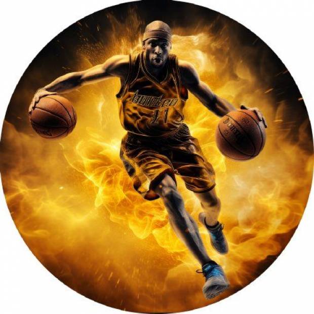 Essbarer Papier-Basketballspieler 19,5cm