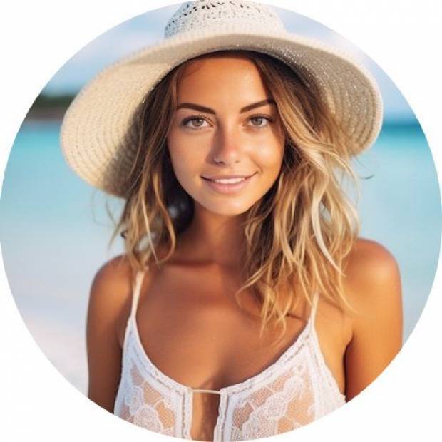 Essbare Papierschönheit im Urlaub 19,5cm