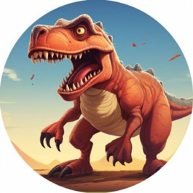 Essbarer Papier-Dinosaurier 19,5cm