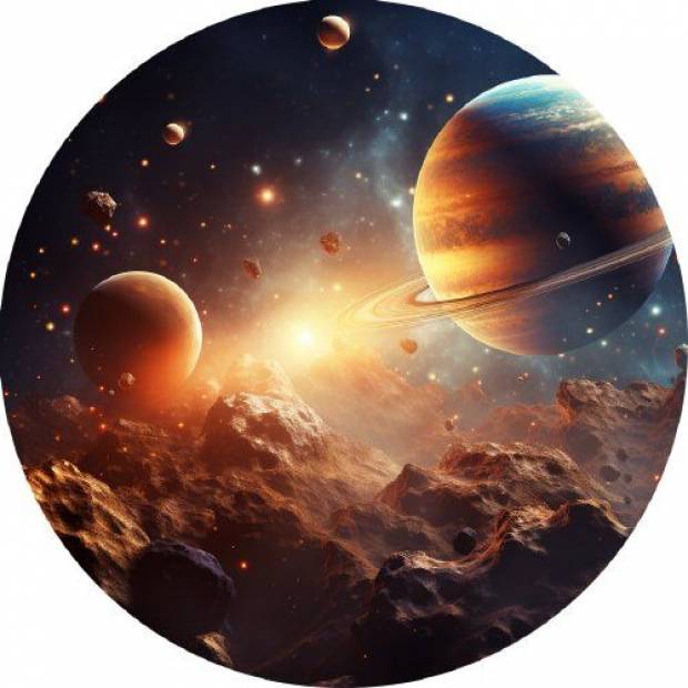 Essbares Papier Universum 19,5cm