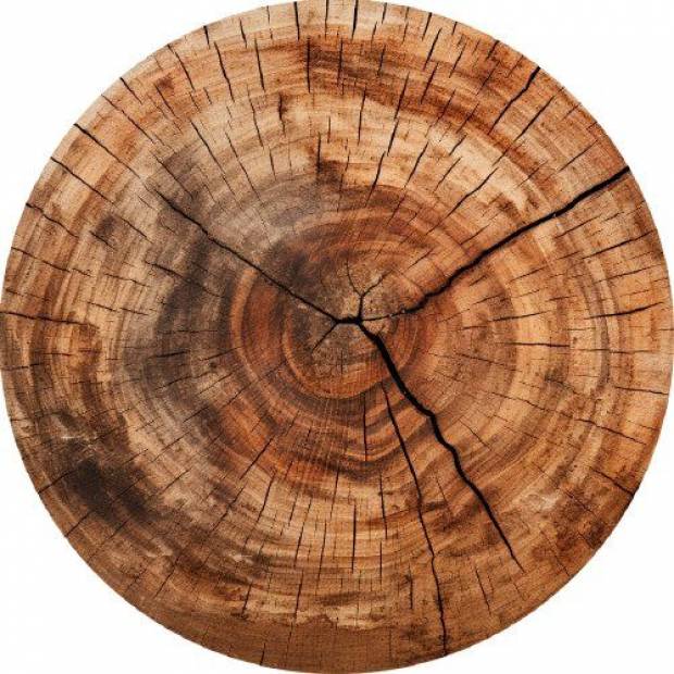 Essbare Papier Jahresringe Stamm 19,5cm