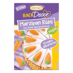 Vegane Marzipan-Möhren, 12 Stück