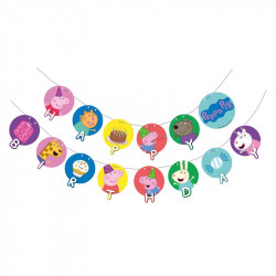 Girlande Schweinchen Pepa 140cm