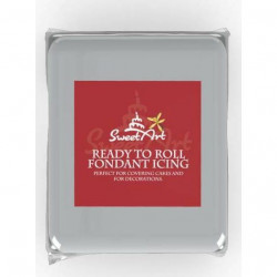 SweetArt Streich- und Modelliermasse Vanille Silbergrau (250 g)