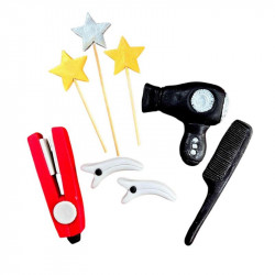 Zuckerdekoration Haarschmuck-Set