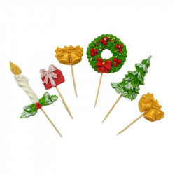 Weihnachtlicher Tortenstecker