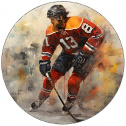 Essbares Papier Hockeyspieler beim Spiel 19,5cm