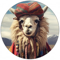 Essbares Papierlama mit Kleidung 19,5cm