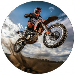 Essbare Papier-Motocross-Fahrer 19,5cm
