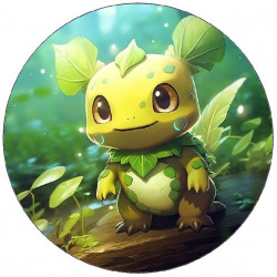 Pokémon grüner Drache essbares Papier 19,5cm