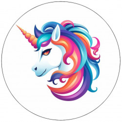 Essbares Papier Einhorn 19,5cm