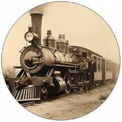 Essbares Papier alte Lokomotive 19,5cm