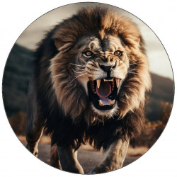 Essbares Papier wütender Löwe 19,5cm