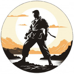 Essbarer Karatespieler aus Papier, stehend 19,5cm