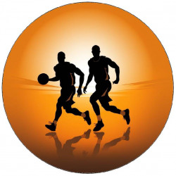 Essbare Papier-Basketballspieler 19,5cm