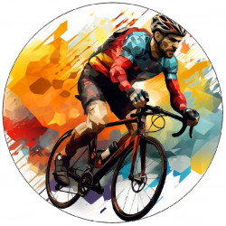 Essbarer Papier-Radfahrer 19,5 cm