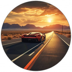 Essbares Papier Super Auto rot 19,5cm