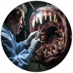 Essbares Papier Die größte Angst des Zahnarztes 19,5 cm