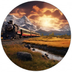 Essbarer Papierzug im Querformat 19,5cm