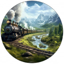 Essbarer Papierzug in den Bergen 19,5cm