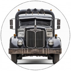 Essbarer Papier-LKW grau 19,5cm