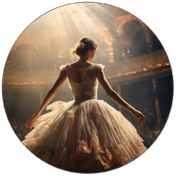Essbares Papier Ballerina auf der Bühne 19,5cm
