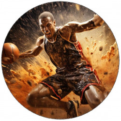 Essbarer Papier-Basketballspieler 19,5cm