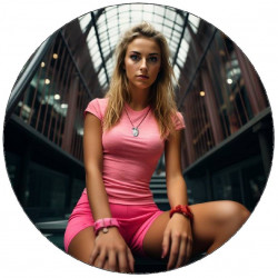 Essbarer Papier-Tennisspieler sitzend 19,5cm