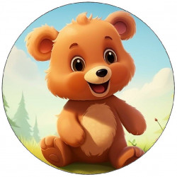 Essbares Papier niedlicher Teddybär 19,5cm