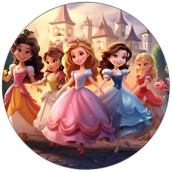 Essbares Papier Disney Prinzessinnen 19,5cm