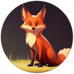 Essbares Papier kleiner Fuchs 19,5cm