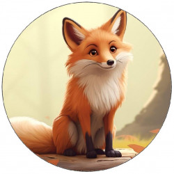 Essbarer Papierfuchs am Baum sitzend 19,5cm