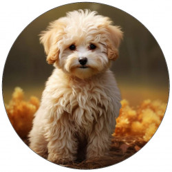 Essbarer Papierwelpe weiß 19,5cm