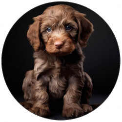 Essbares Papierhündchen braun 19,5cm