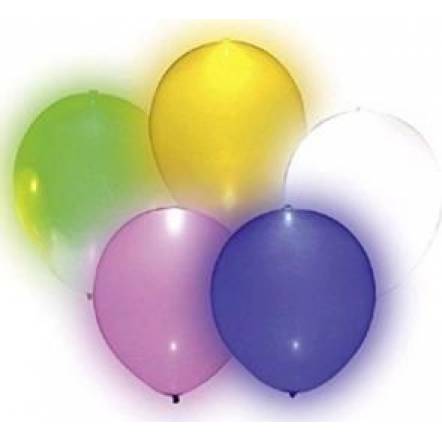 Latex-LED-Ballons, 5 Stück