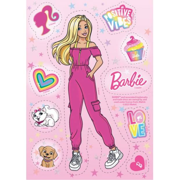 Essbares Papier zum Ausschneiden von Barbie