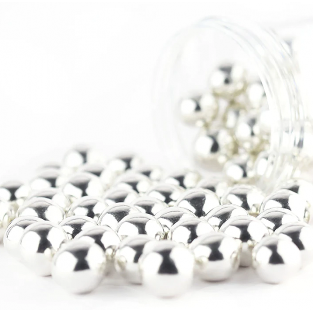 XL Silber-Chrisp-Perlen 130g