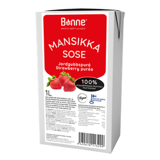 Fruchtpüree 100% Erdbeere 1l