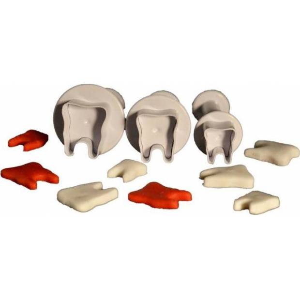 Cesil Kunststoff-Kolbenstempel Zähne (3 Stück)