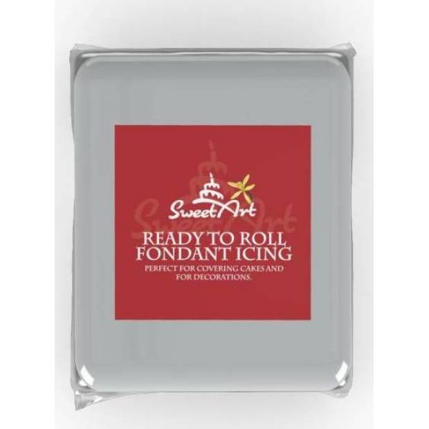 SweetArt Streich- und Modelliermasse Vanille Silbergrau (250 g)