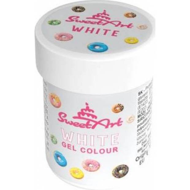 SweetArt dekorative Gel-Farbe Weiß (30 g)