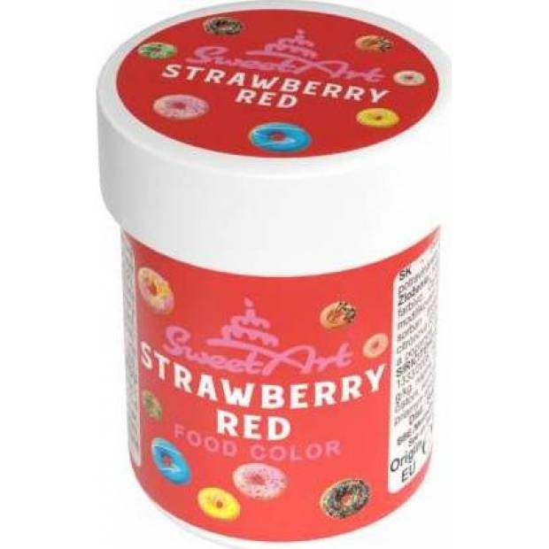 SweetArt Gel-Farbe Strawberry Red (30 g)