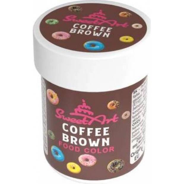 SweetArt Gel-Farbe Kaffeebraun (30 g)