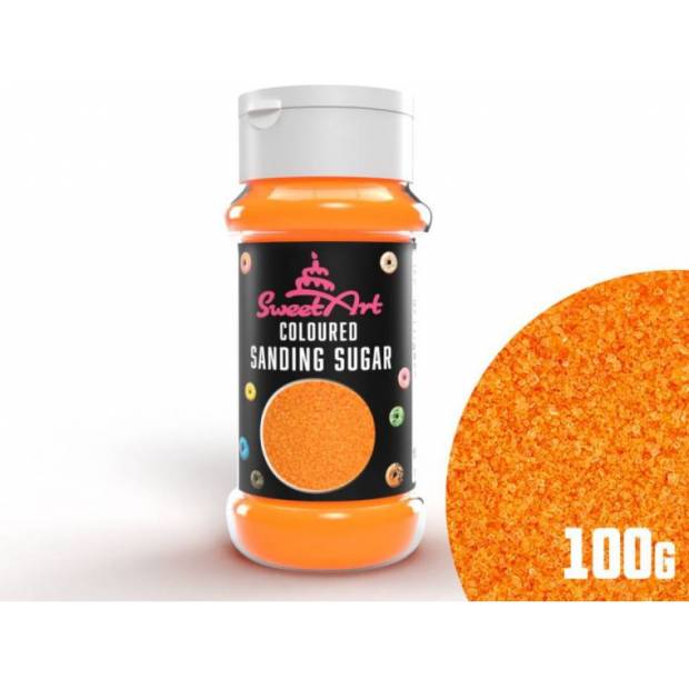 SweetArt Dekorationszucker Orange (100 g)
