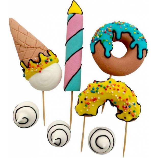 Ein Kuchen-Deko-Set für den Kuchenaufbau?