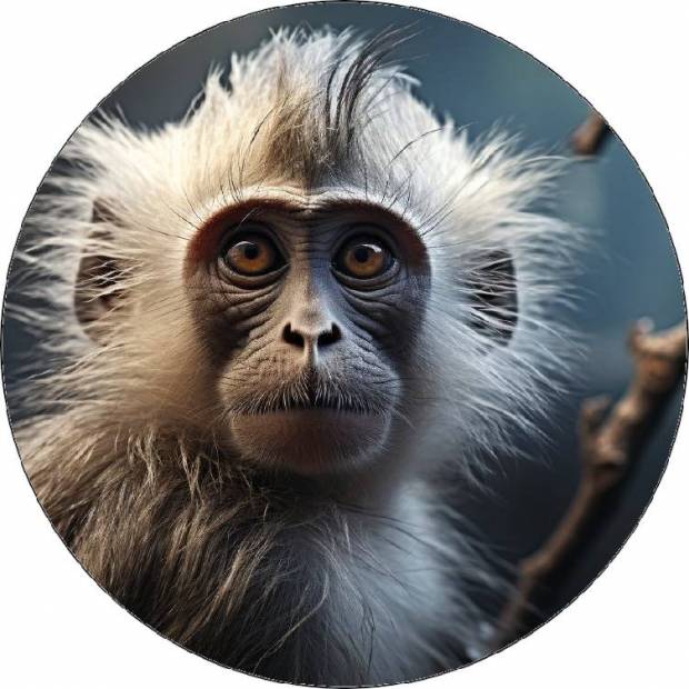 Essbares Papier kleiner Affe 19,5cm