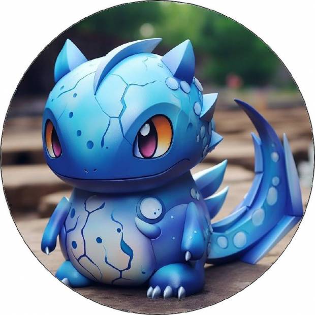 Pokémon Drache essbares Papier 19,5cm