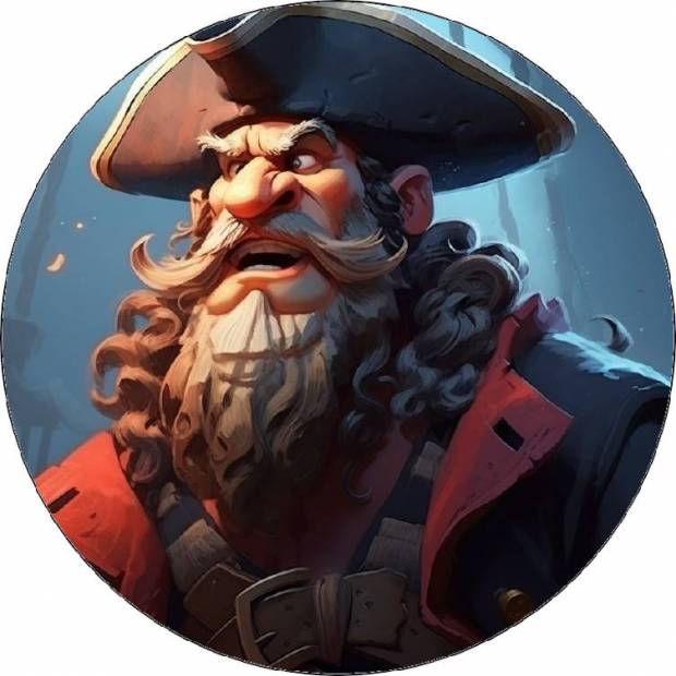 Essbares Papier Pirat 19,5cm