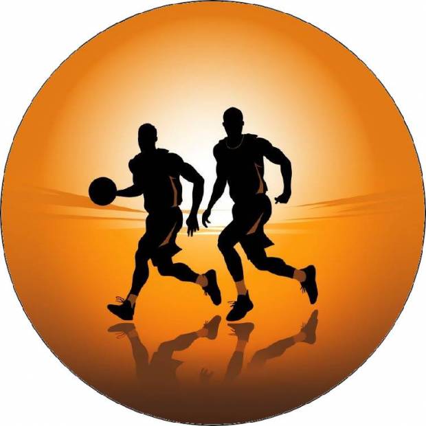 Essbare Papier-Basketballspieler 19,5cm